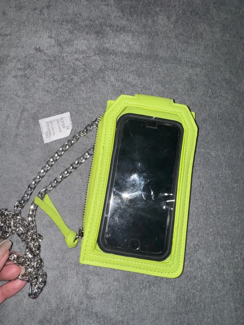 Crossbody Phone Bag - Neon Green - Picture 15 of 17